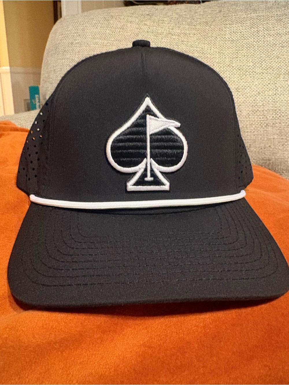 Pins & Aces- Perforated Performance Rope Hat with built-in magnet